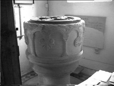 The rare cup-shaped font