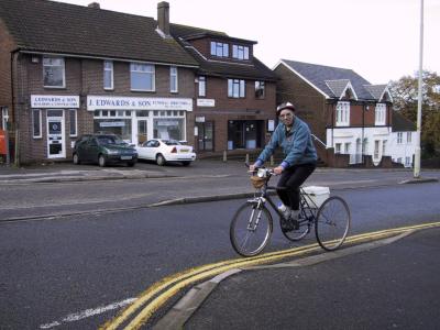 Norman setting off from St George's